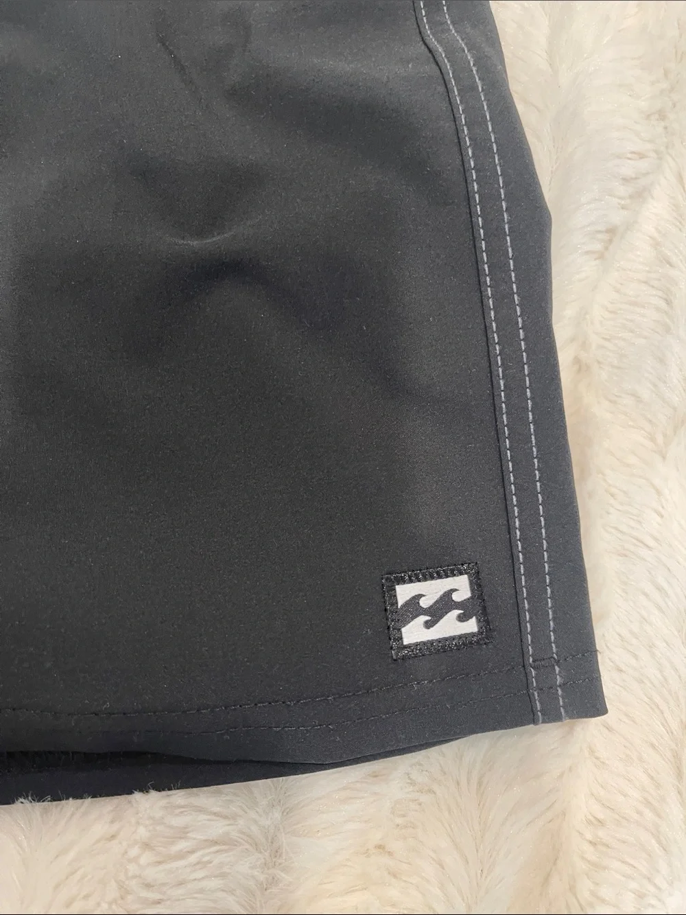 Billabong Men’s Gray and Black Colorblock Swim Board Shorts